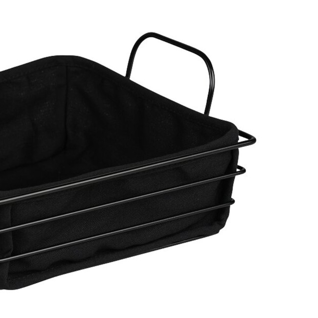 Кошница за хляб, метална, 25,5 x 22,5 см, черна - Kesper