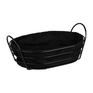 Кошница за хляб, метална, 28 x 20 см, черна - Kesper