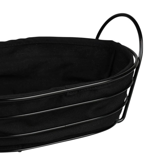 Кошница за хляб, метална, 28 x 20 см, черна - Kesper