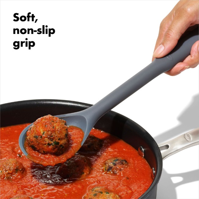 Силиконова лъжица за готвене, 32.4 см, "Good Grips", Черна - OXO