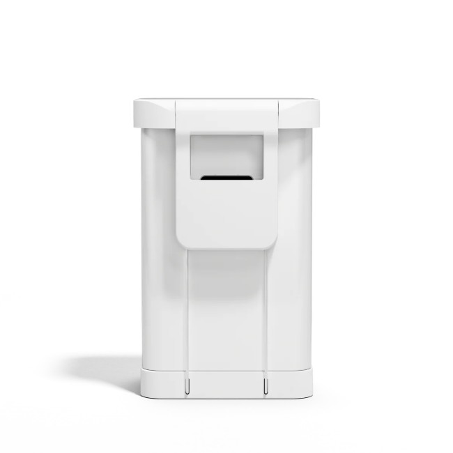 Кошче за боклук с педали, правоъгълно, 45 L, Бяло - simplehuman
