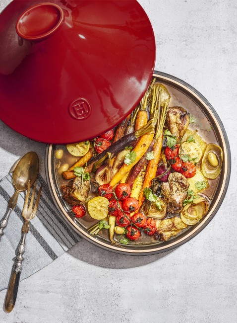 Тажин, керамика, 33,5 см / 4,2 л, Burgundy, "Delight" - Emile Henry