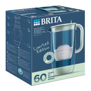 Филтърна кана, издание за 60-годишнината, изработена от стъкло, 2.5 л, Maxtra PRO (lightgreen) - BRITA