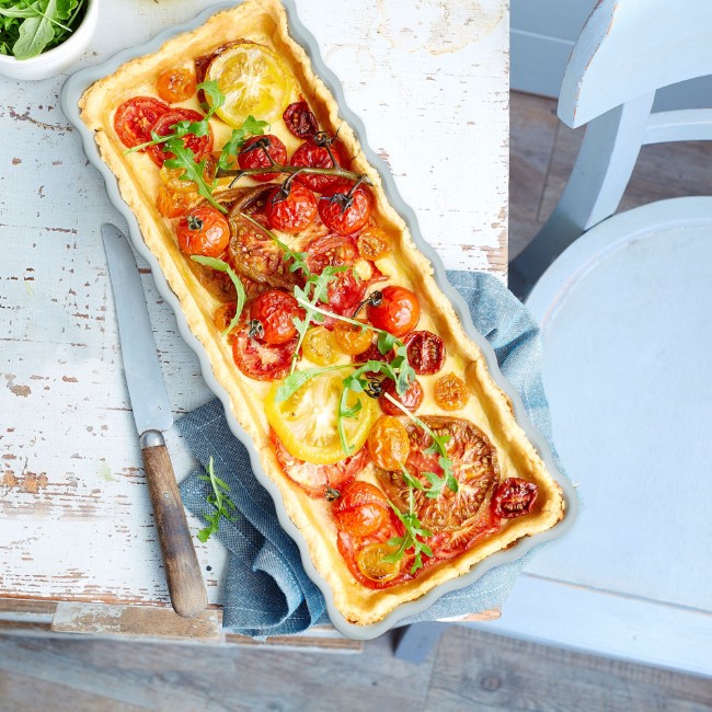 Форма за печене на тарт, керамична, 36 x 15 см/1,3 л, Ecume - Emile Henry