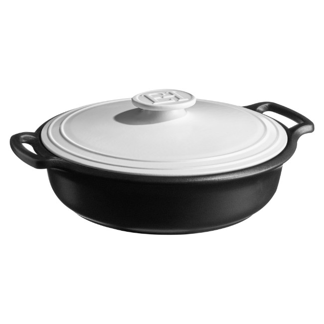 BRAISER тенджера, керамика, 33.5 cm / 4 L, "Sublime +", White&Slate - Emile Henry