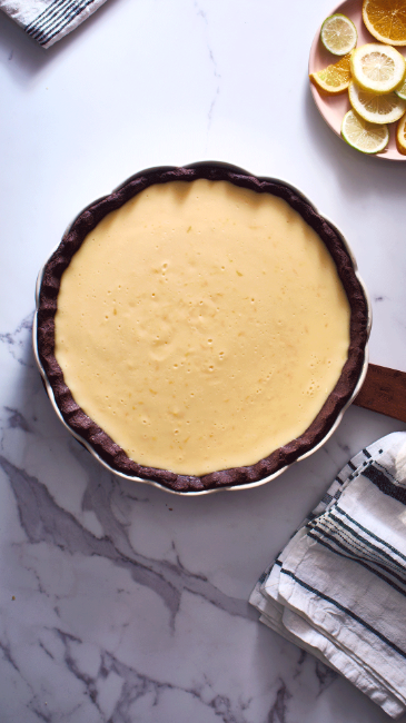 Поднос за тарт, керамичен, 31 см, Vanilla, "Madeleine" - Emile Henry