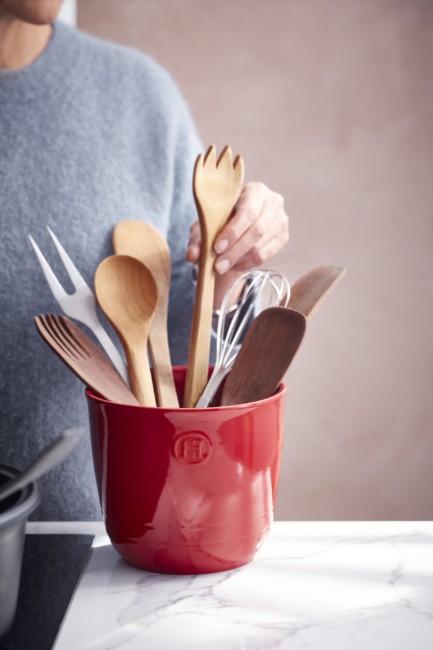 Поставка за кухненски прибори, керамика, 13 x 12 см, Burgundy - Emile Henry