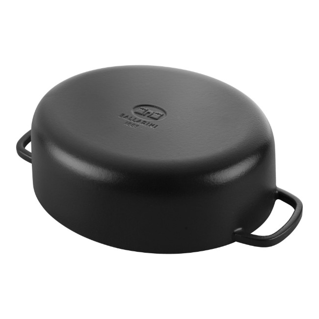 Овална тенджера за готвене Cocotte, чугунена, 33 см / 6 л, "Bellamonte", черна - Ballarini