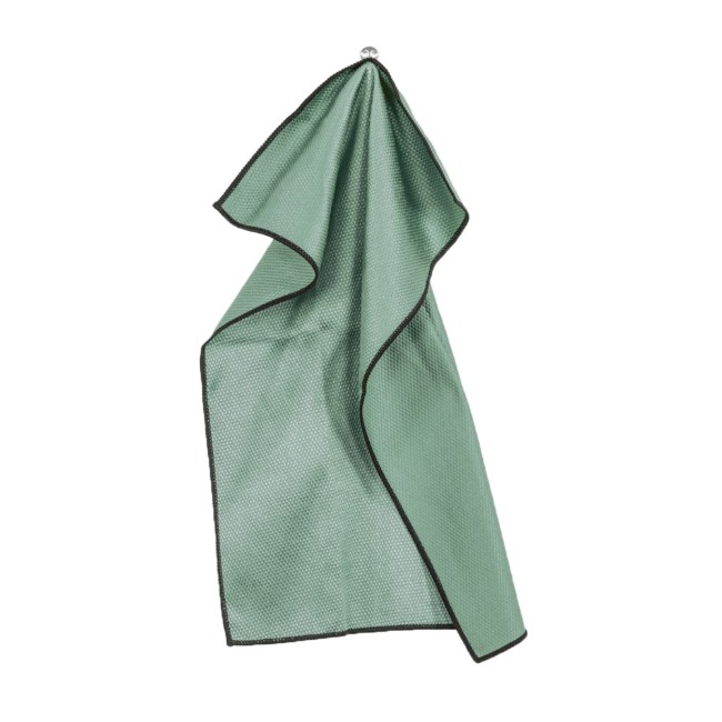 Стъклена сушилна кърпа, микрофибър, 40 x 60 см, "Essential", Green Stone - Tiseco