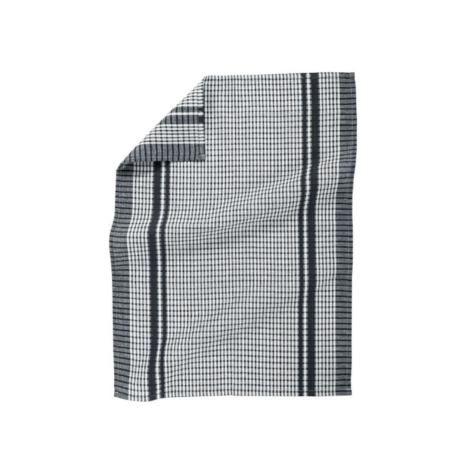 Комплект от 4 кухненски кърпи, 50 x 70 см "Waffle", черно - Tiseco