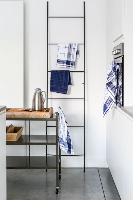 Комплект от 3 кухненски кърпи, памук, 50 x 70 см, "Pharao", тъмносиня - Tiseco