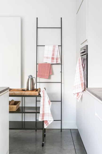 Комплект от 3 кухненски кърпи, памук, 50 x 70 см, "Pharao", розово - Tiseco