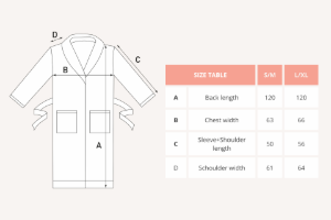 Унисекс халат, изработен от шенил, Д120 см, S/M, "Rocher", Grey -Tiseco