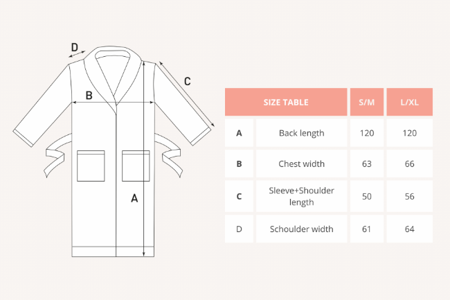 Унисекс халат, изработен от шенил, L120см, L/XL, "Rocher", Grey -Tiseco
