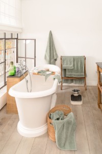 Кърпа за баня, памук, 100 x 150 см, "Riva", Грей - Tiseco