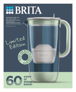 Филтърна кана, издание за 60-годишнината, изработена от стъкло, 2.5 л, Maxtra PRO (lightgreen) - BRITA