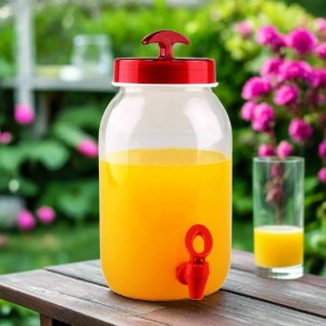Диспенсър за напитки, с кран, изработен от стъкло, 3 L - Anilar