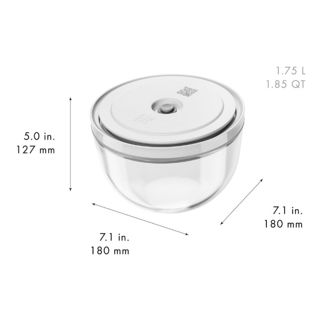 Комплект от 3 вакуумни купички, изработени от стъкло, "FRESH & SAVE" - Zwilling