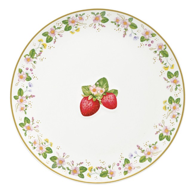 Комплект от 2 порцеланови чинии, с релефен дизайн, 16 см, "Fancy Fruit" - Easy Life