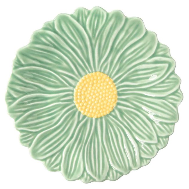 Порцеланова чиния, 16 см, "Daisy Green" - Easy Life
