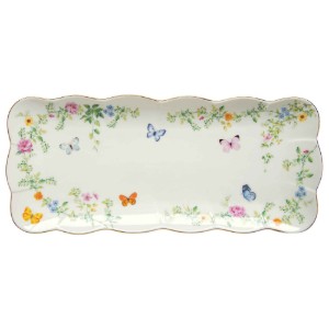 Поднос за сервиране, порцеланов, 36 x 14.5 см, "Dancing Butterflies" - Easy Life
