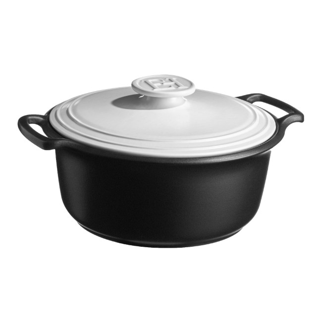 Керамична тенджера за готвене Cocotte, 31 см/5,5 л, "Sublime +", White&Slate - Emile Henry