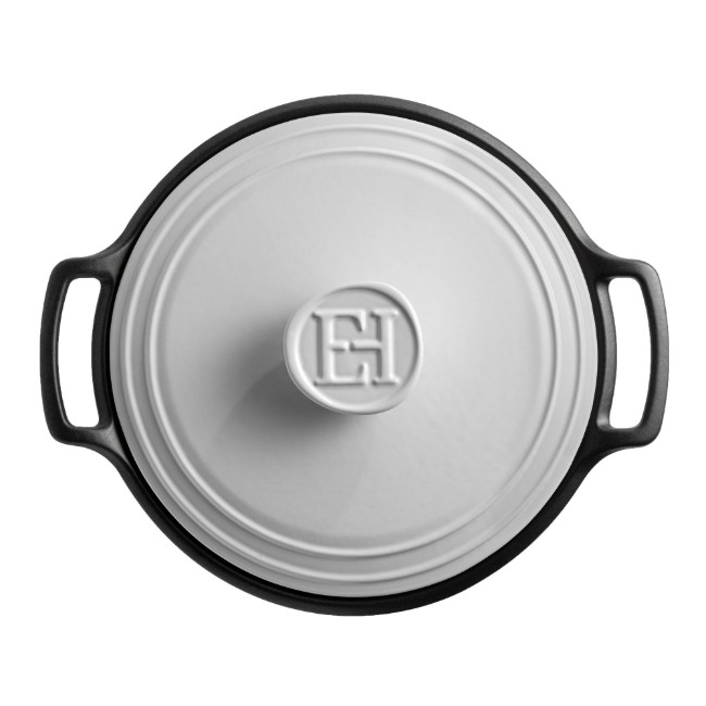 Керамична тенджера за готвене Cocotte, 31 см/5,5 л, "Sublime +", White&Slate - Emile Henry