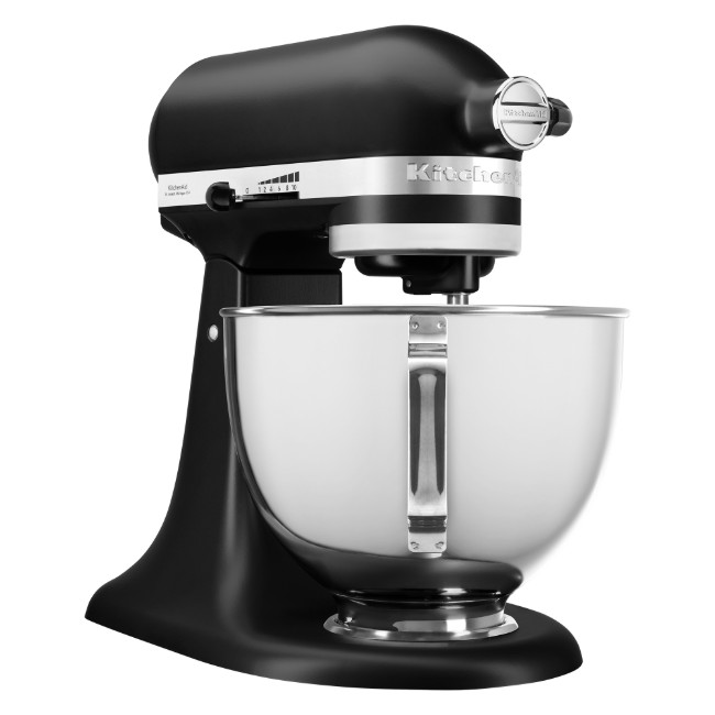 Стационарен миксер с купа 4.3 л, модел 95, Matte Black - KitchenAid