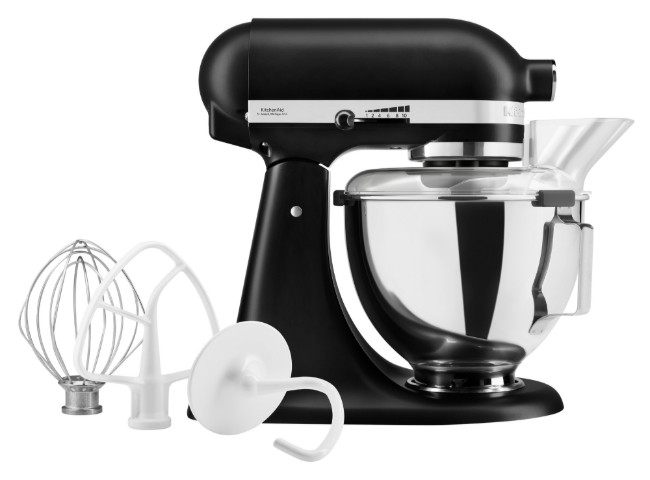 Стационарен миксер с купа 4.3 л, модел 95, Matte Black - KitchenAid