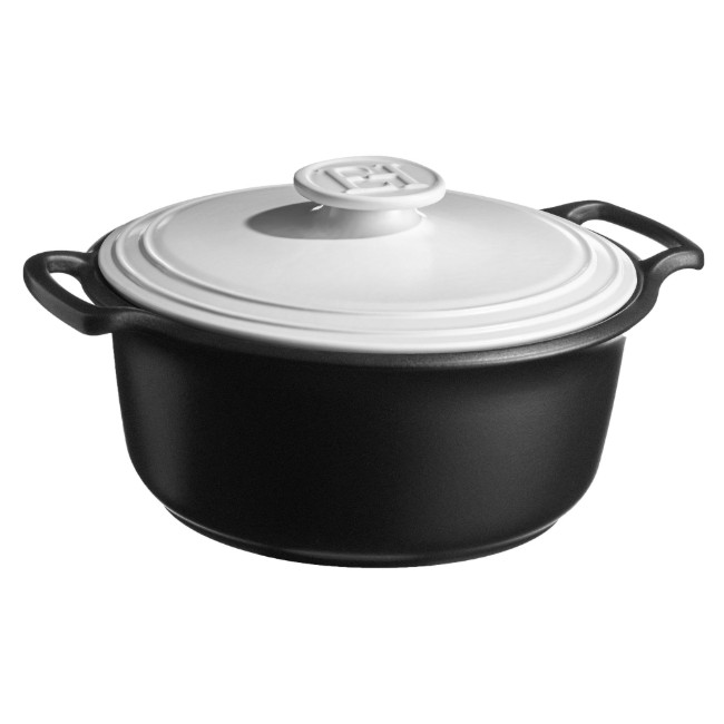 Керамична тенджера за готвене Cocotte, 33 см/6,5 л, "Sublime +", White&Slate - Emile Henry