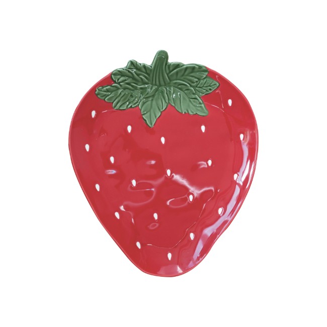 Плато с форма на ягода, порцеланов, 20.5 x 17.5 см, "Jardin des Fraises" - Easy Life