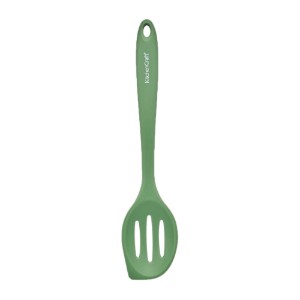 Лъжица с прорези, силикон, 27 см, зелен - Kitchen Craft