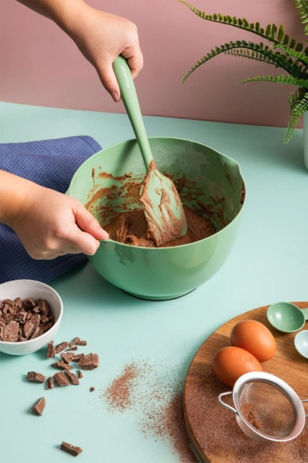 Силиконова шпатула, 27 см, зелена - Kitchen Craft