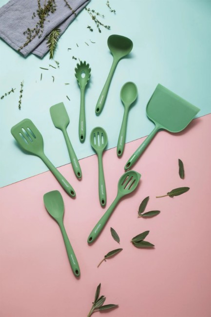Силиконова шпатула, 27 см, зелена - Kitchen Craft
