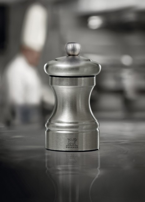 Мелничка за сол, 10 см, неръждаема стомана, "Bistro Chef Z", Stainless Steel - Peugeot
