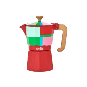 Еспресо машина, алуминий, 290 мл, "Venice Utopian Lines", червена - La Cafetiere