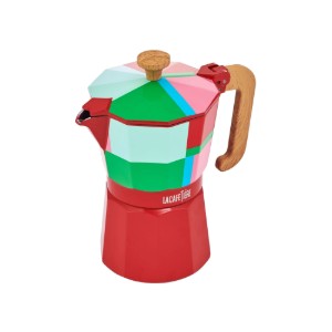 Еспресо машина, алуминий, 290 мл, "Venice Utopian Lines", червена - La Cafetiere