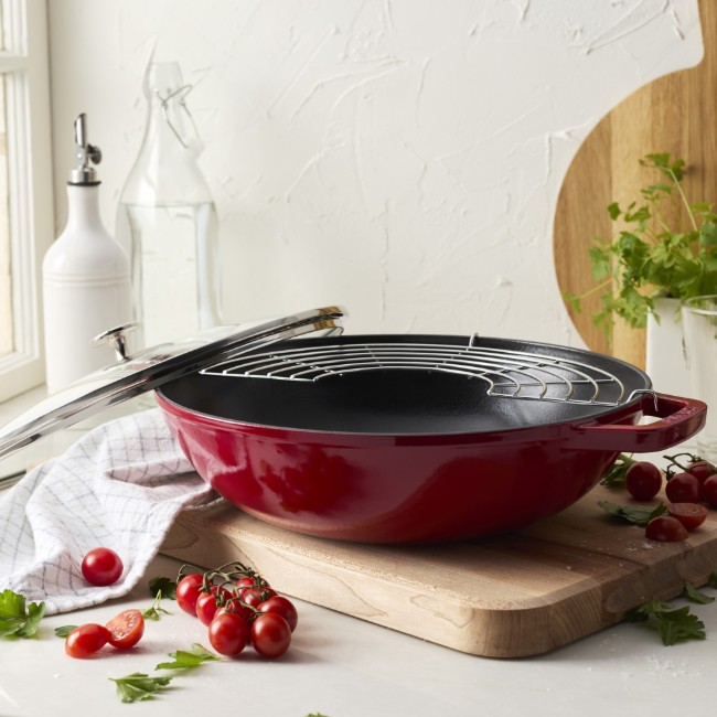Wок тиган, чугун, 30 см, Cherry - Staub