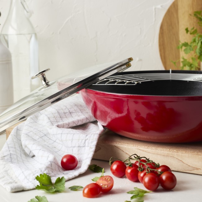 Wок тиган, чугун, 30 см, Cherry - Staub
