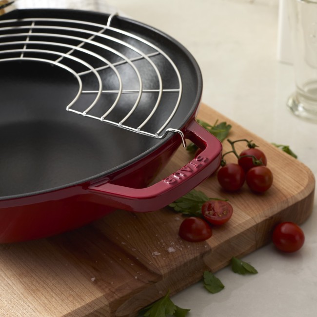 Wок тиган, чугун, 30 см, Cherry - Staub