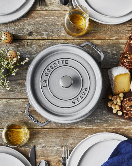 Чугунена тенджера Cocotte, 24 см/3,8 л, Graphite Grey - Staub