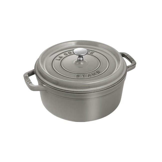 Чугунена тенджера Cocotte, 24 см/3,8 л, Graphite Grey - Staub