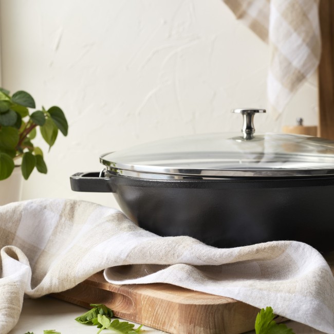 Wок тиган, чугун, 30см, Black - Staub