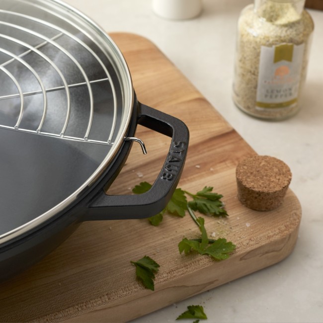 Wок тиган, чугун, 30см, Black - Staub