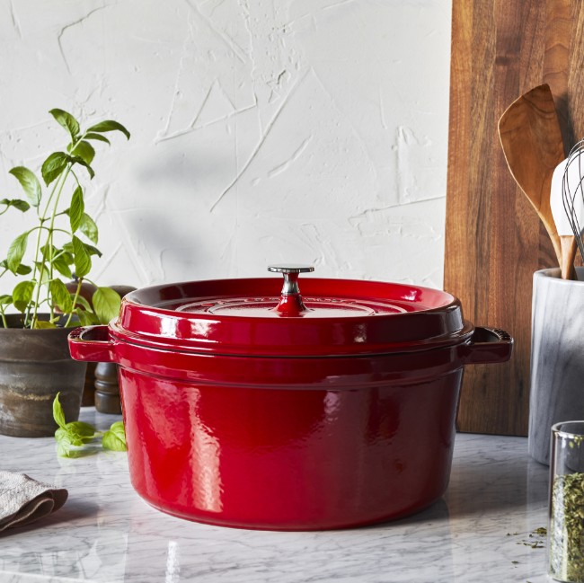 Тенджера за готвене, чугун, 28 см/6.7л, Cherry - Staub