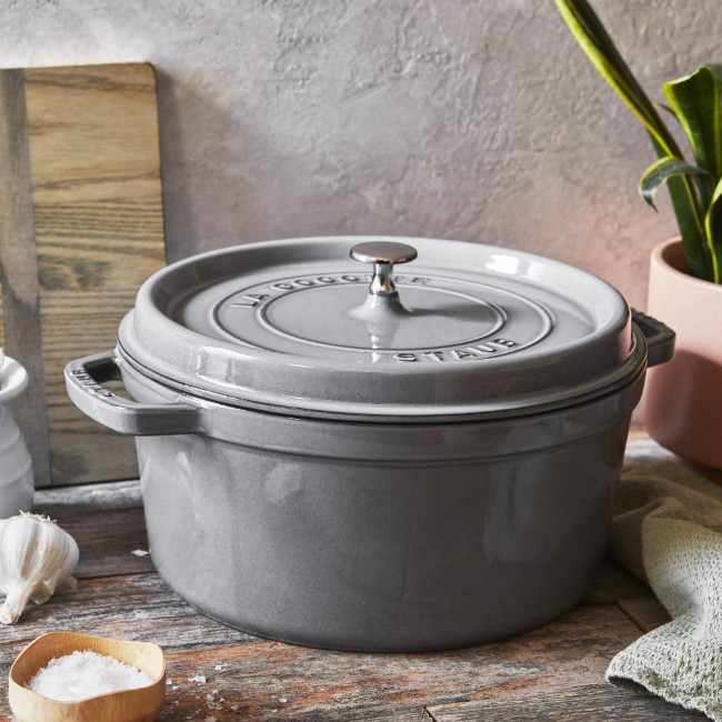 Тенджера за готвене Cocotte, чугун, 28cm/6,7L, Graphite Grey - Staub