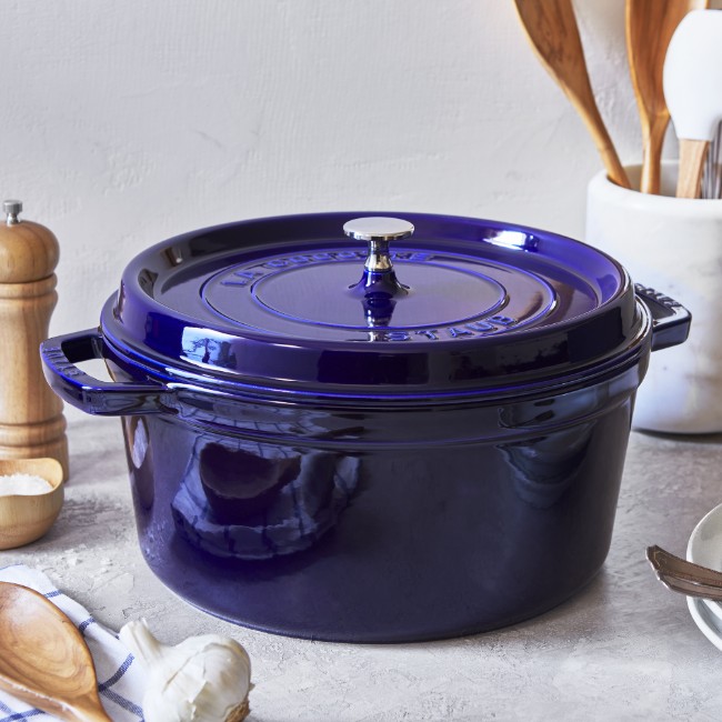 Тенджера за готвене, чугун, 28см/6,7л, Dark Blue - Staub