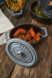 Mini-Cocotte овална тенджера за готвене от чугун 11 см/0,25 л, <<Графитно сиво>> - Staub