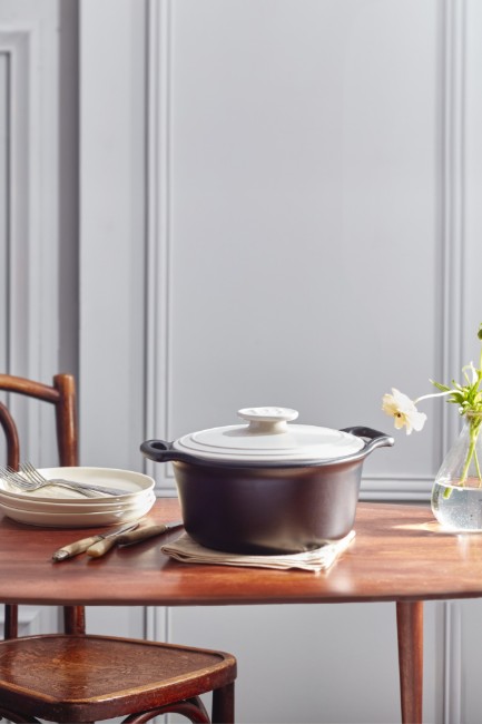 Керамична тенджера за готвене Cocotte, 28,5 см/4 л, "Sublime +", White&Slate - Emile Henry