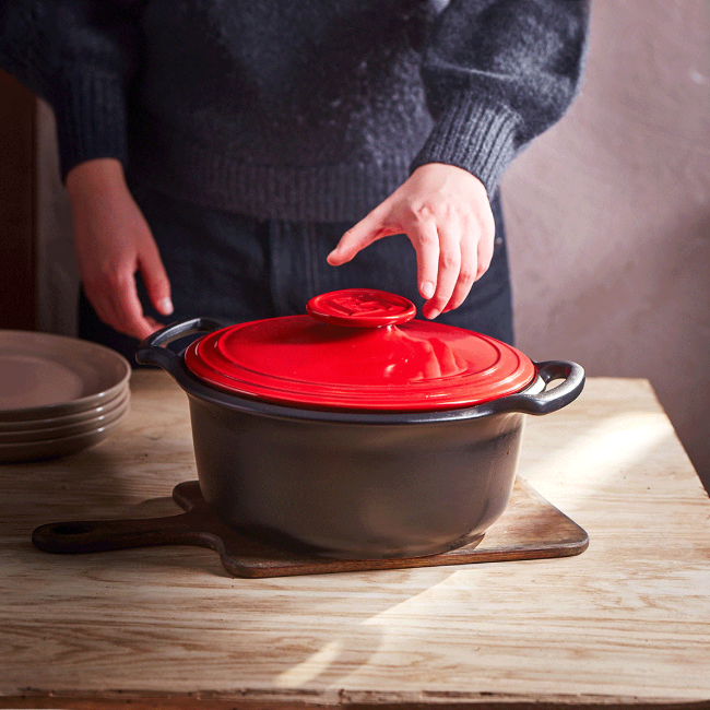 Керамична тенджера за готвене Cocotte, 33 см/6,5 л, "Sublime +", Burgundy - Emile Henry